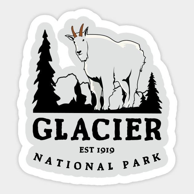 Usa  Glacier National Park Sticker by Terrybogard97